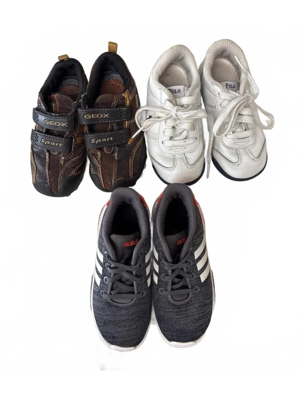Toddler Boys Grow With Me Shoe Lot Sizes 7.5 8.5 9 Adidas Polo Geox